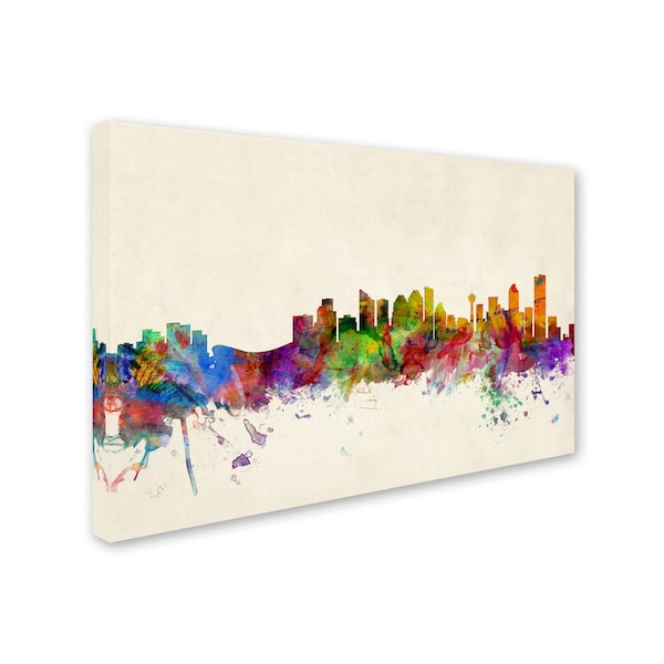 Michael Tompsett 'Calgary, Canada' Canvas Art,12x19